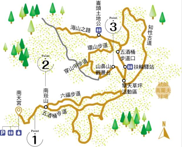 五酒桶山步道地圖 五酒桶山步道地圖