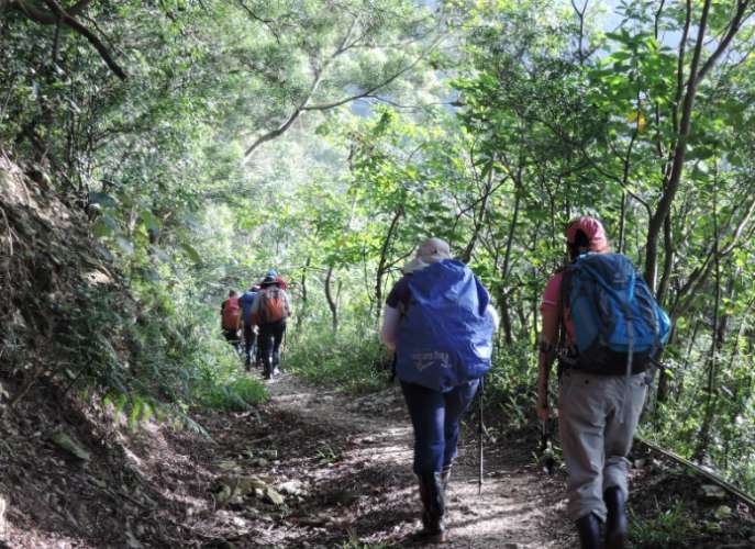 笠頂山登山步道地圖